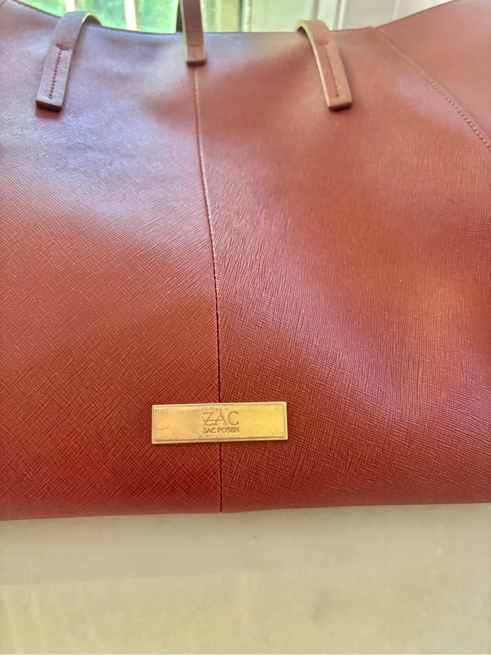 Zac Women's Large Tote Bag - Burgundy - Picture 6 of 6